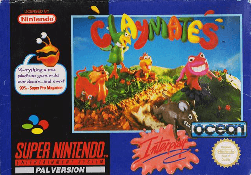 Claymates box art for Super Nintendo